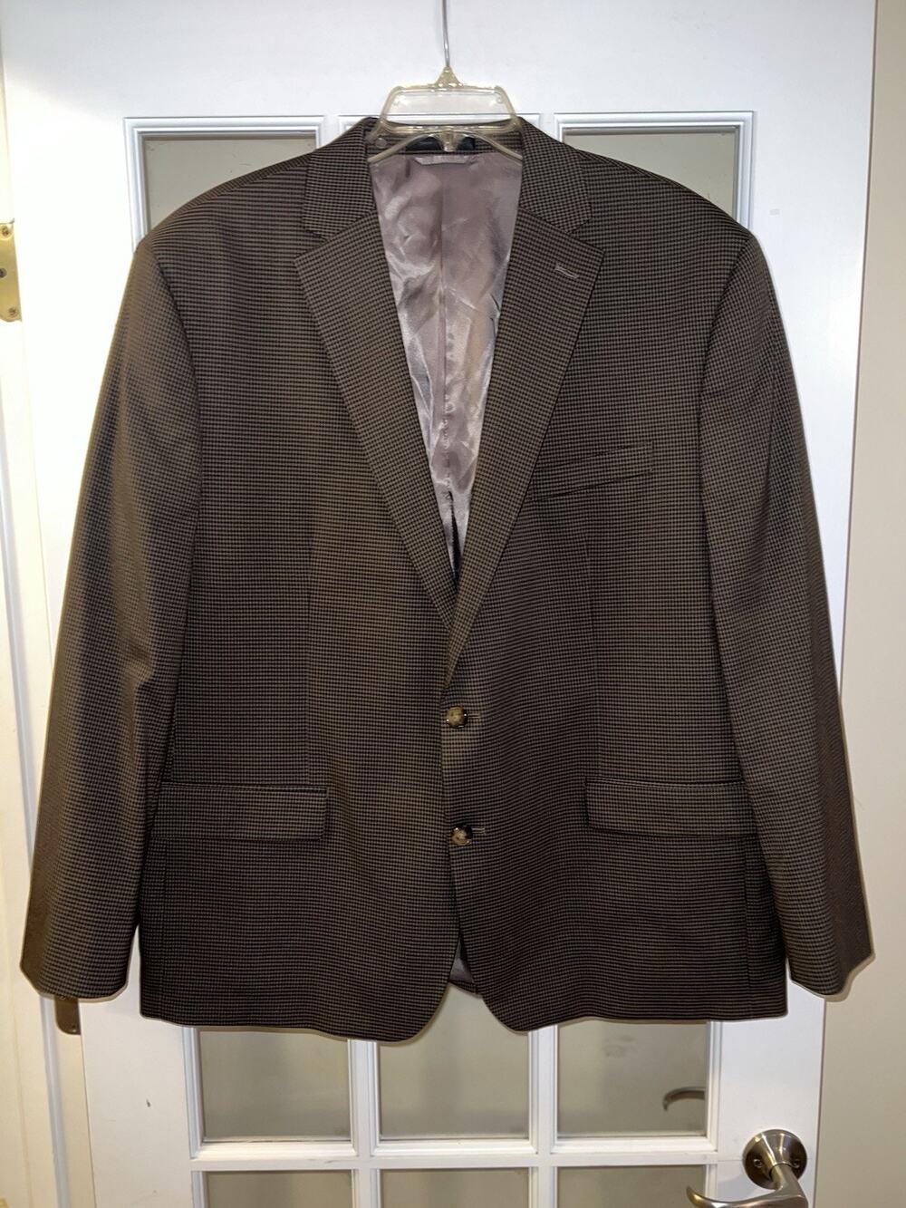 Lauren Ralph Lauren Green Label Blazer 48R Houndstooth Style Print Classic